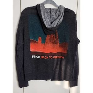 Scarce FINCH BACK TO OBLIVION Hooded Zippered Sweatshirt M